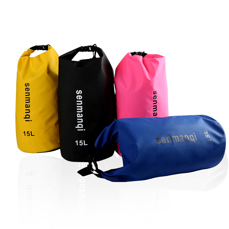 户外探险守护者 全能黄色均码防水桶包，溯溪漂流与沙滩浮潜的安心之选